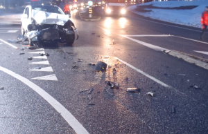 Unfall bei der Autobahnauffahr Chur-Süd (Unfallfoto: Stapo Chur) Unfall bei der Autobahnauffahr Chur-Süd (Unfallfoto: Stapo Chur)