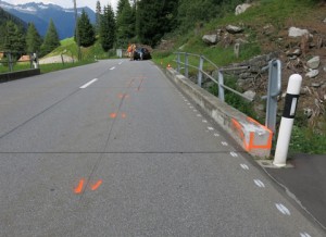 Selbstunfall auf Lukmanierstraße