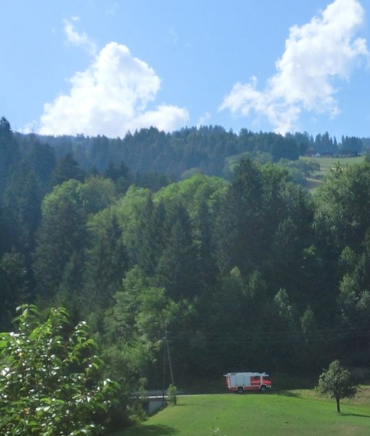 Fotos Feuerwehreinsatz am Heinzenberg im Domleschg: Domleschg24.ch