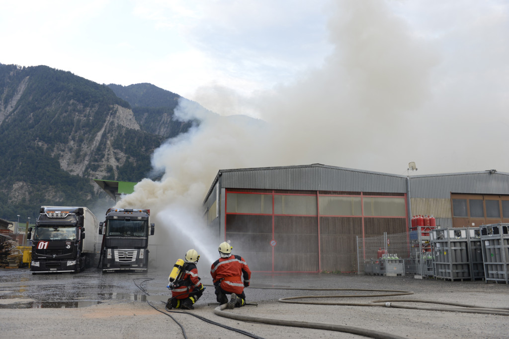 Polizeifotos Brand Trimmis (Kapo Graubünden)