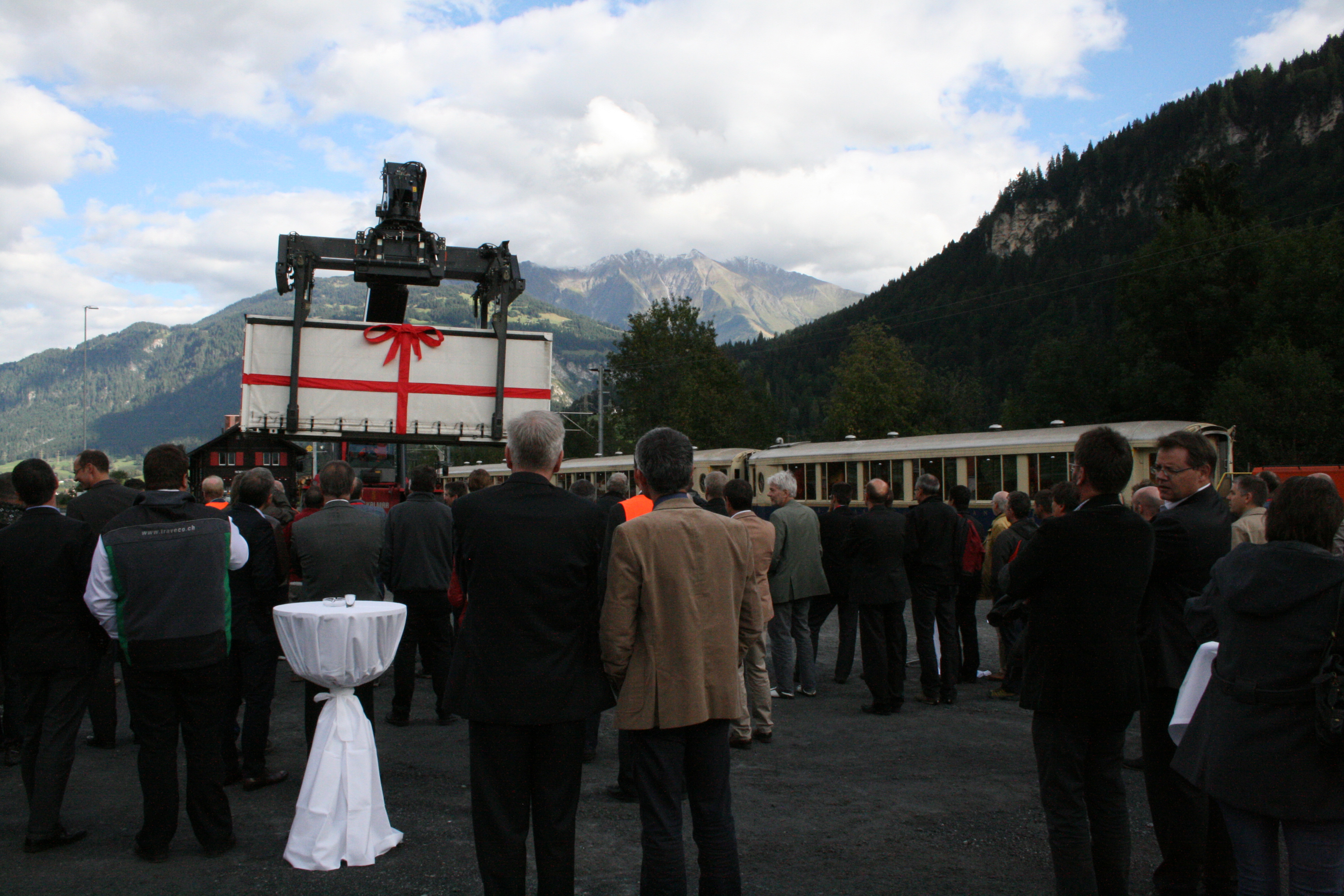 Moderner und effizienter Güterumschlag in Schnaus-Strada