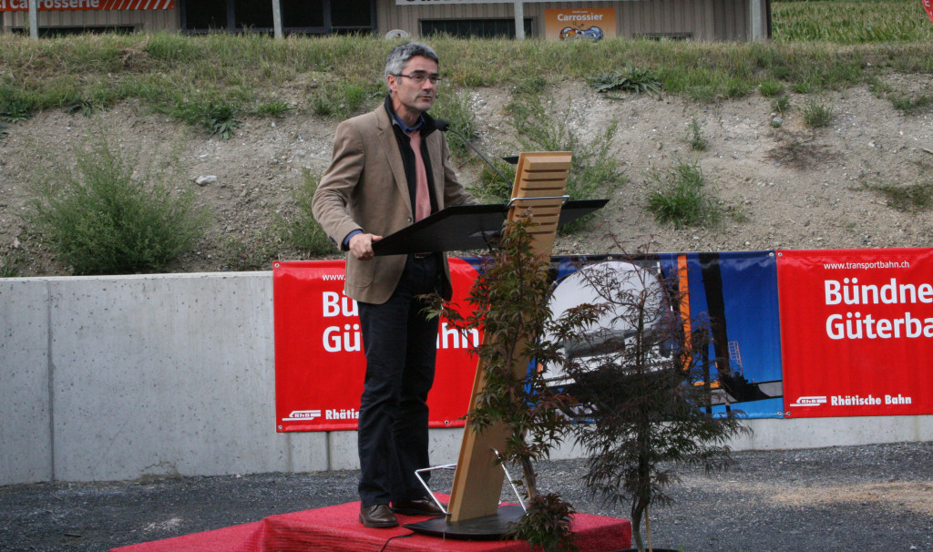 Regierungsrat Mario Cavigelli bei seiner Ansprache.