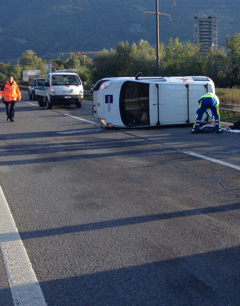 Landquart: Automobilistin nach Selbstunfall schwer verletzt
