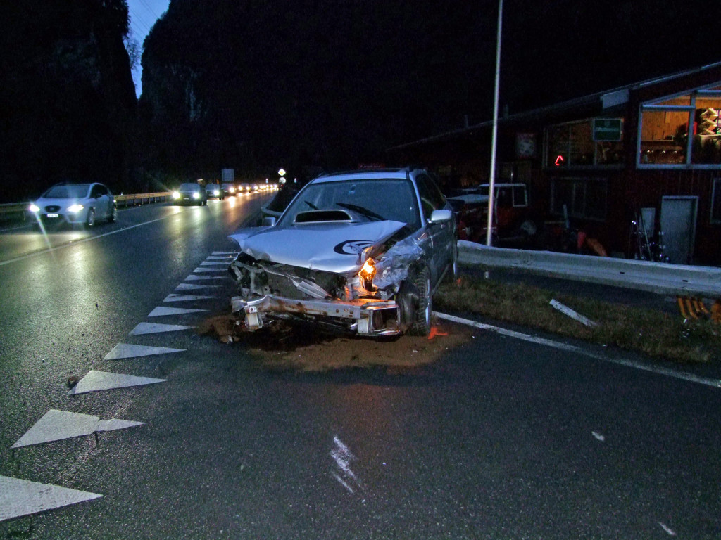 Polizeifoto Unfall Seewis: Kapo Graubünden