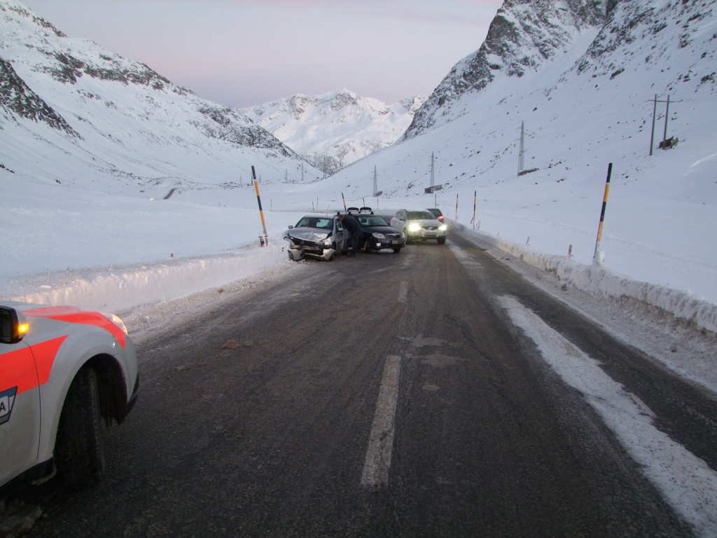 Unfall in Silvaplana (Foto: Kapo Graubünden)