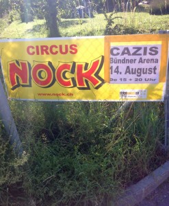 Werbeplakat Circus Nock Cazis (Foto: Domleschg24.ch)