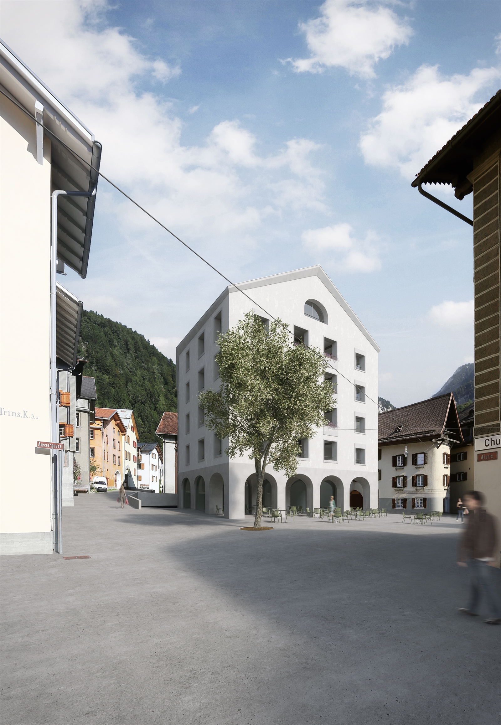 Regierung genehmigt den Arealplan Dorfplatz der Gemeinde Tamins