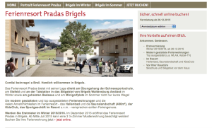 Finanzielle Unterstützung für das Ferienresort Pradas Brigels