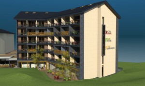 Visualisierung Erneuerung und Erweiterung Hotel Krone. (Bild: Gemeinde Churwalden)