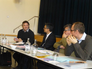 FDP-Fraktion von li: maurizio michael, rudolf kunz, bruno claus, Christian rathgeb. (Bild: FDP Graubünden)