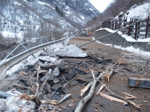 Felssturz Buseno. (Foto: Kantonspolizei Graubünden)