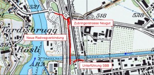 Radwegverbindung Bahnhof Landquart – Tardisbrücke. (Bild: Standeskanzlei Graubünden)