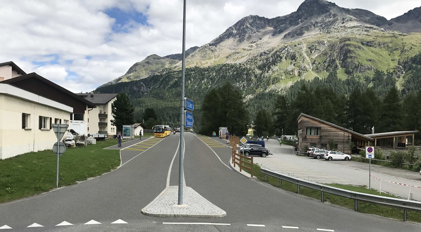 Silvaplana: Malojastraße kann Haltebuchten erhalten