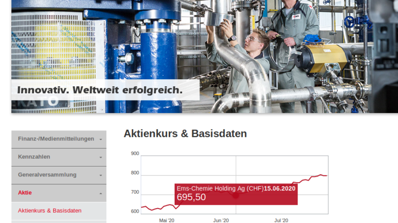Warum verkaufen Spitzenleute der EMS-Chemie eigene Aktien?