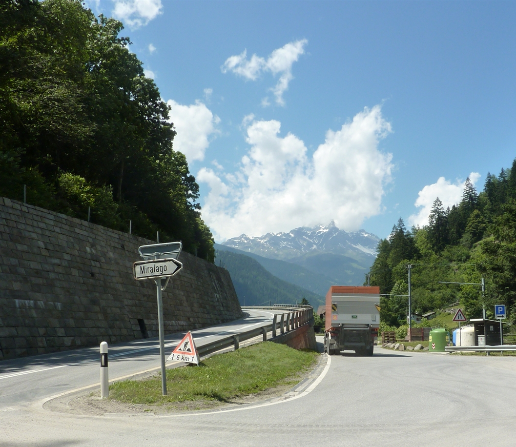 3,6 Mio Steuergelder: Korrektion des Straßenanschlusses am Puschlaver See (Lago di Poschiavo)
