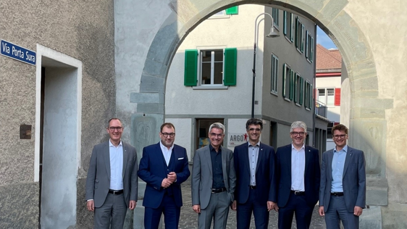Landsitzung der Regierung in Ilanz und im Lugnez (Val Lumnezia)