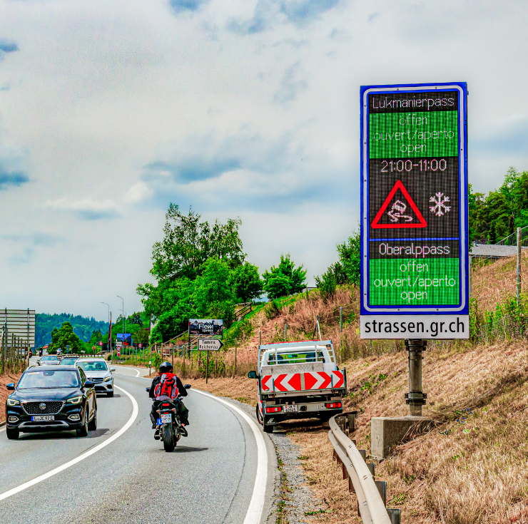 Ilanz und Tamins: Pilot für neue Wintersignalisation