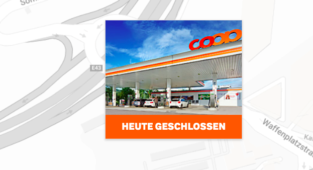 Raubüberfall auf Coop-Pronto-Tankstellenladen an der Spundi-Straße