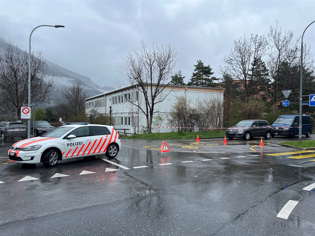 Schulhaus Giacometti in Chur: Polizeieinsatz wegen Amokdrohung an Schule