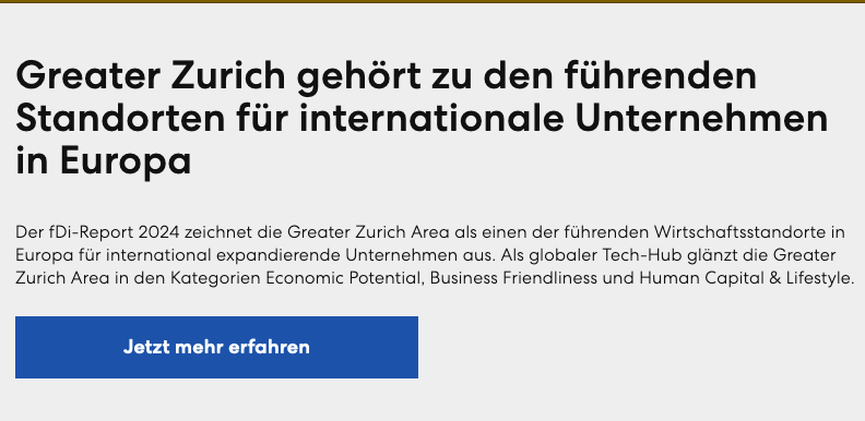 Kantonsbeitrag für die Stiftung „Greater Zurich Area-Standortmarketing“