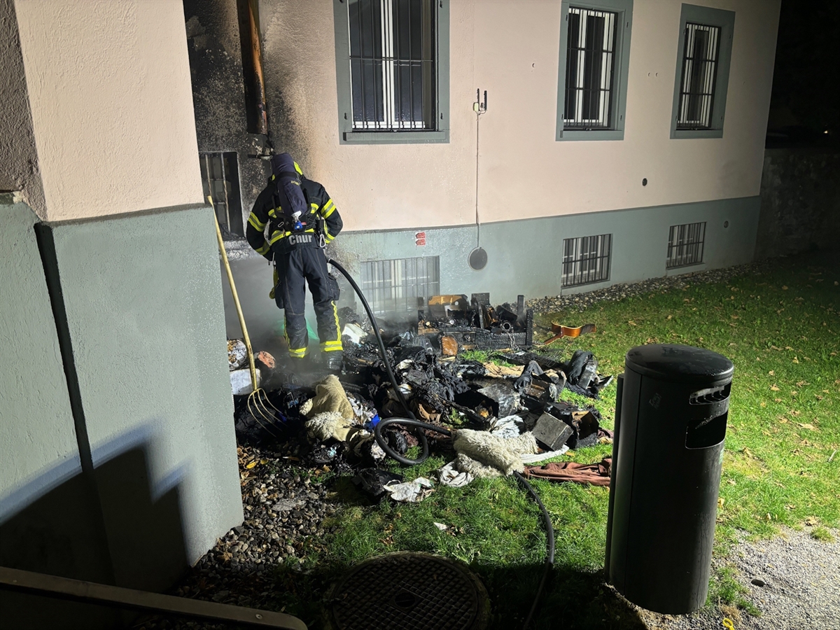Streit in Chur: Haus in Brand gesteckt