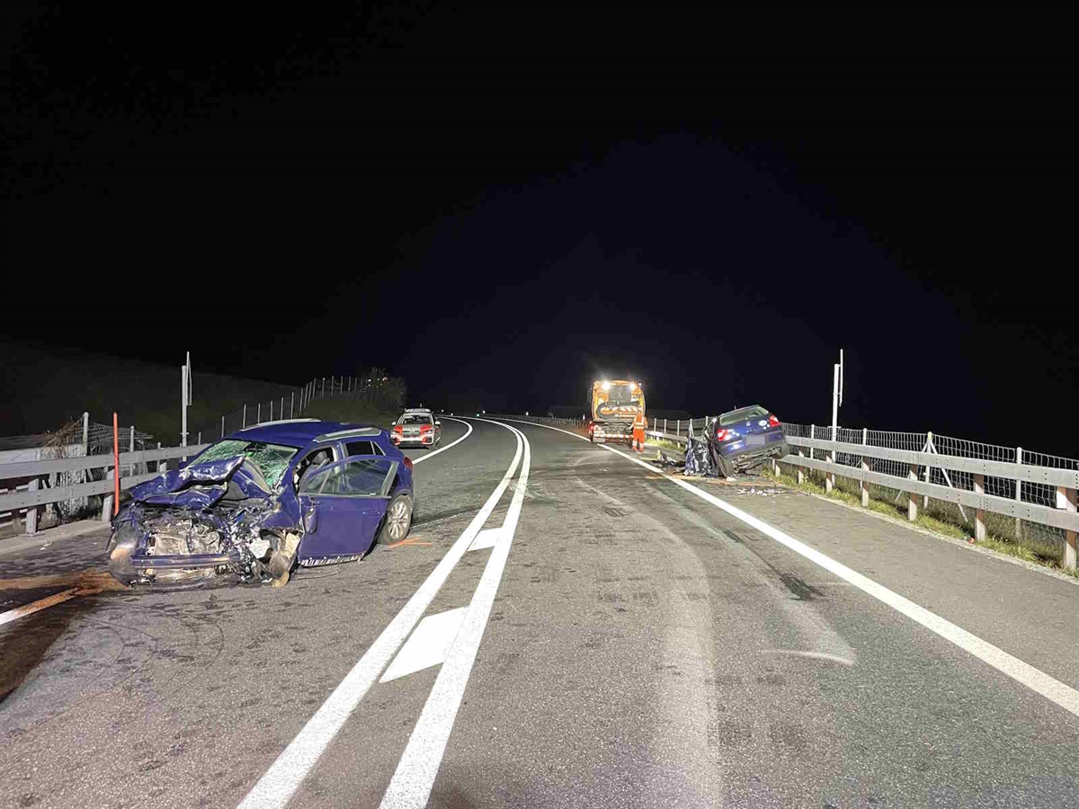 2 Tote, mehrere Verletzte: Schwerer Unfall auf A13