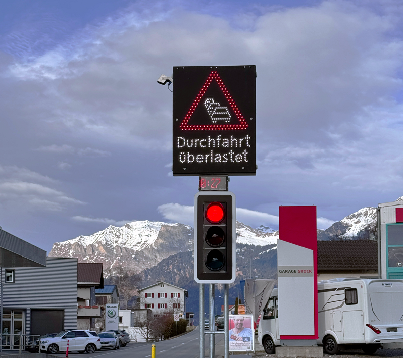 Zizers: Teilautomatisierte Verkehrslenkung als Pilotversuch