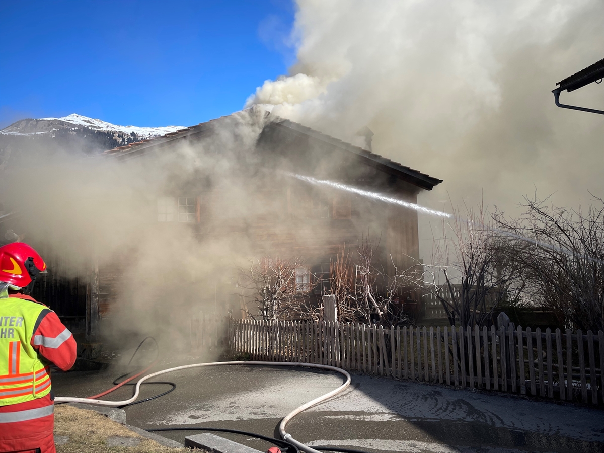 Brand in Conters: Großer Sachschaden