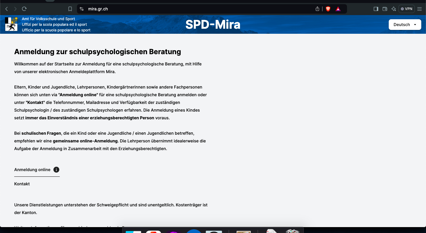 Anmeldung für Schulpsychologie und Sonderpädagogik jetzt digital