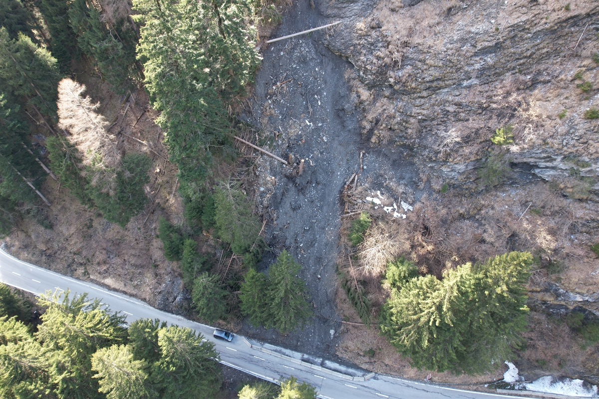 Rutschung Rania: Hangsicherungs-Arbeiten in der Viamala-Schlucht