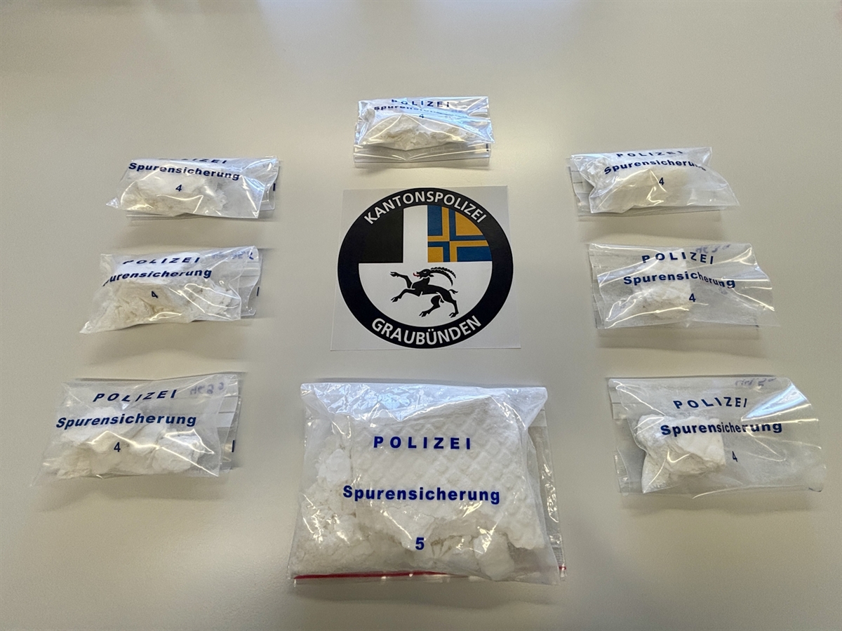 1 Kilo Kokain in Landquart sichergestellt: 2 Drogenhändler verhaftet