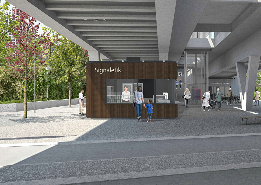 Neuer Bahnhof entsteht: Gastroladenfläche Bahnhof Chur-West wird ausgeschrieben