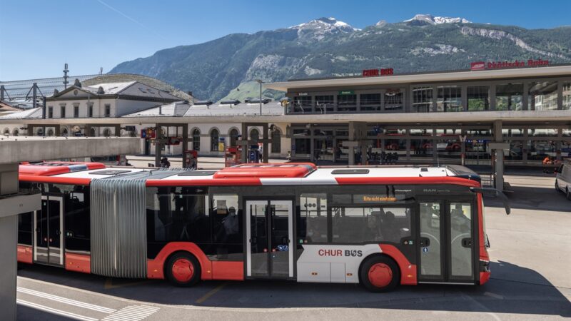 Kantonsbeitrag für behindertengerechten Umbau der Bushaltestellen am Bahnhof Chur