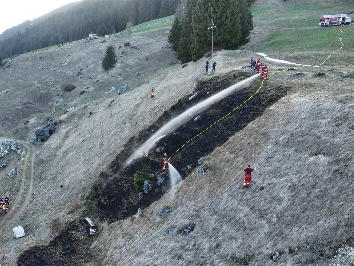 Rabius: Feuerwehreinsatz wegen Flurbrand