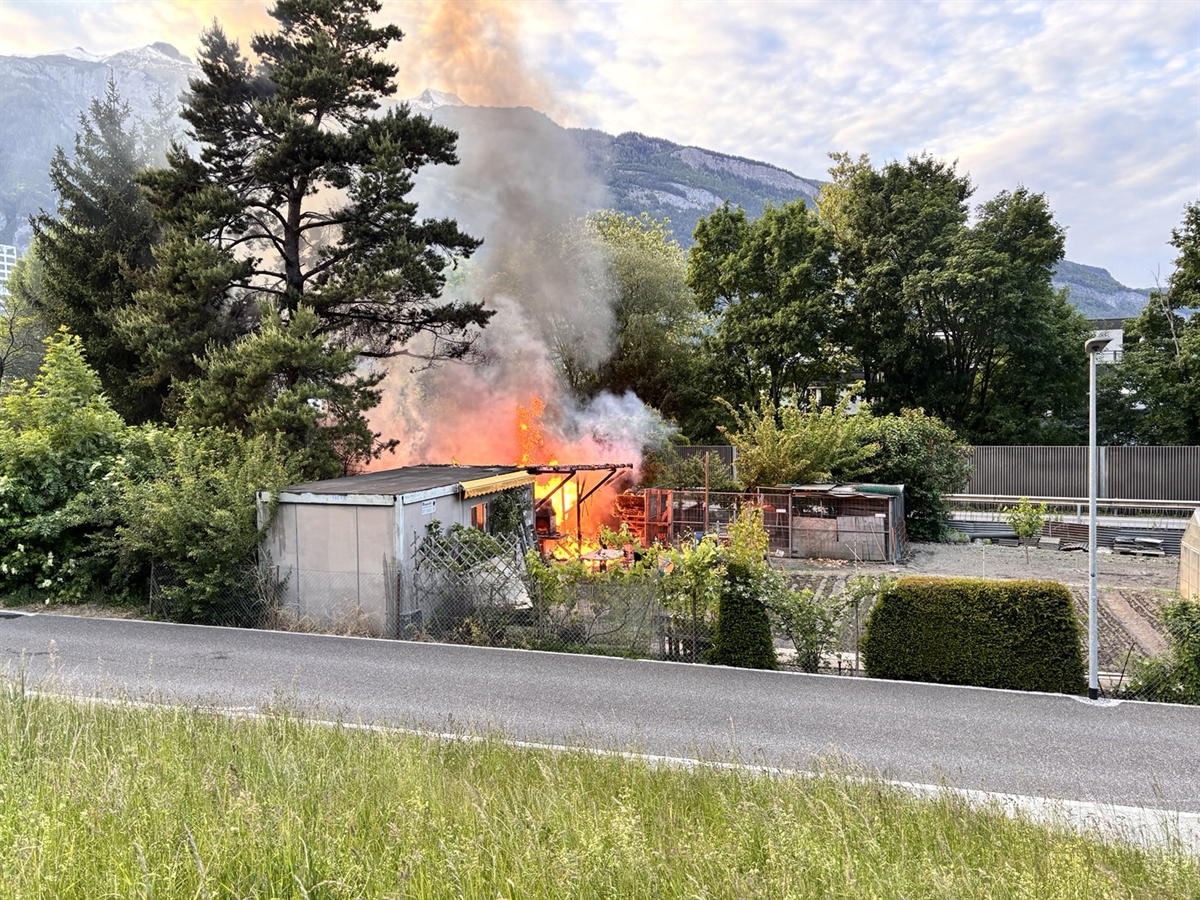 Chur: Brand in Schrebergarten – Zeugenaufruf