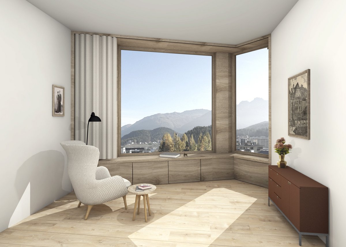In St. Moritz Bad ist ein Alterszentrum mit 60 Pflegezimmern und 17 Alterswohnungen entstanden