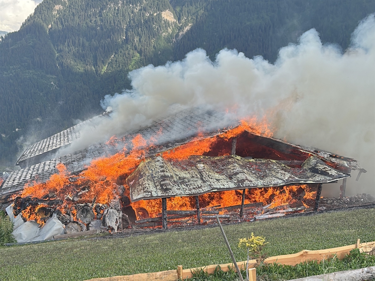 Brand in Tschappina