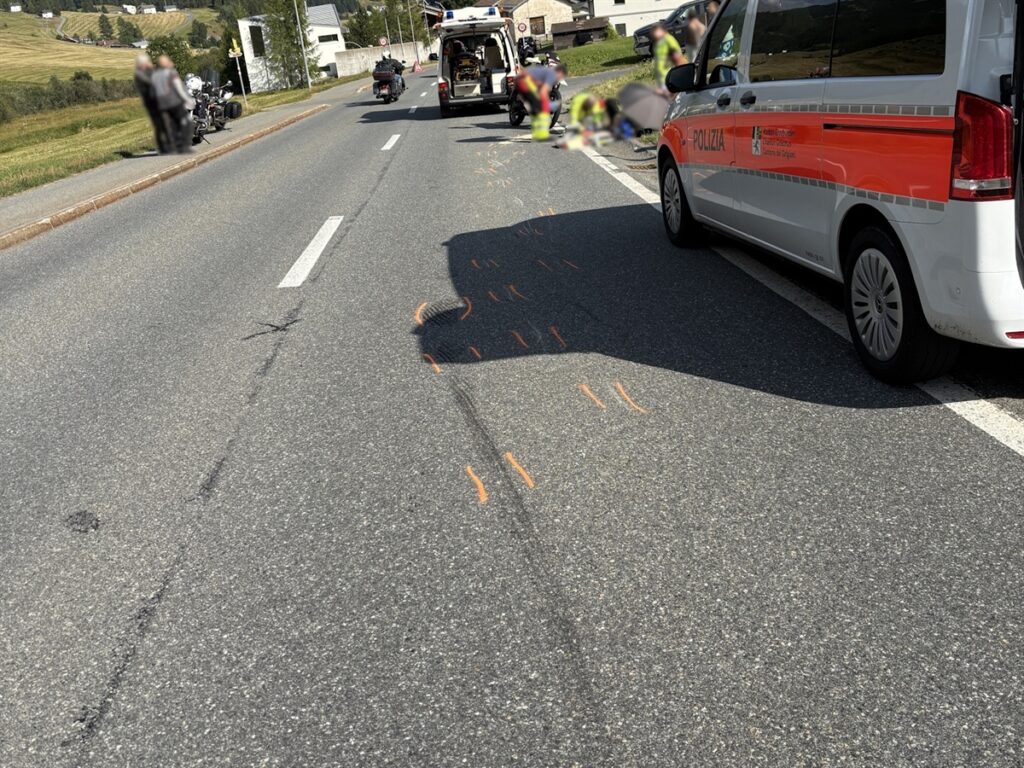 Unfallort des Töffunfalls