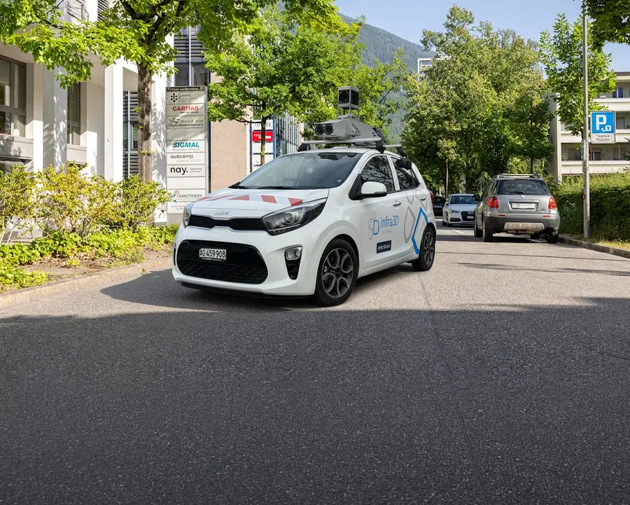 Chur erfasst den Strassenraum digital:  3D-Erfassung liefert aktuelle Datengrundlage für die Stadtverwaltung