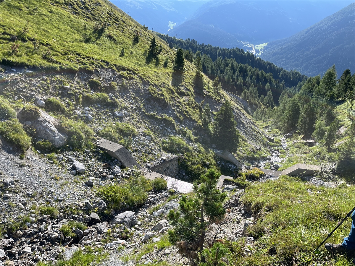 Bachverbauung zum Schutz des Siedlungsgebiets von Davos