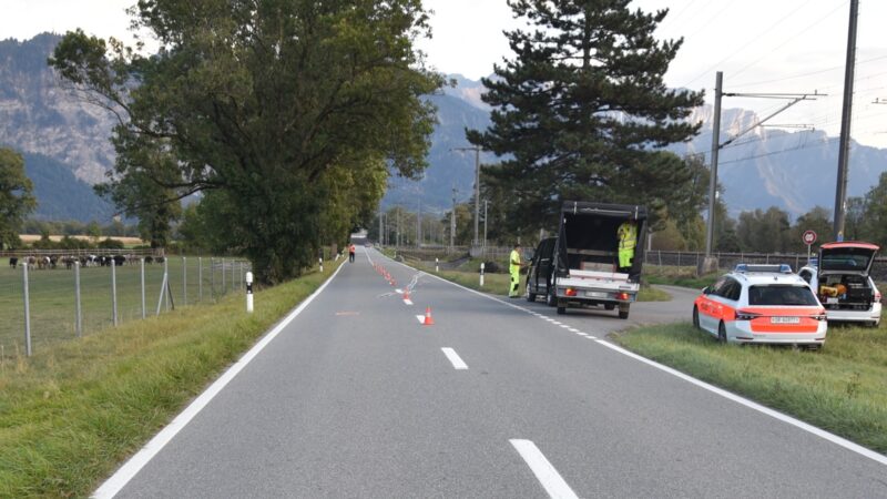 Unfall in Maienfeld: Bei Überholmanöver kollidiert