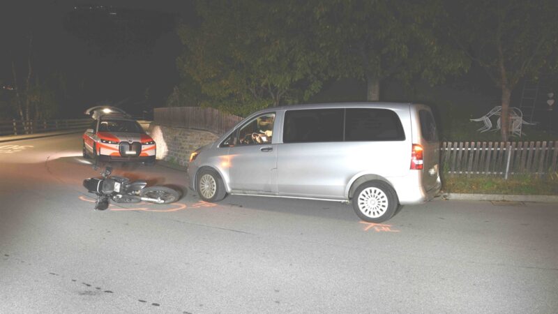 Pratval: Alkoholisierter Lenker verursacht Unfall